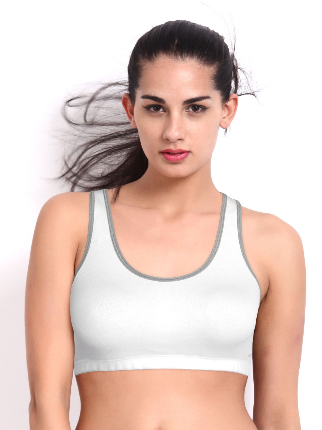 Amante White Sports Bra BCST11