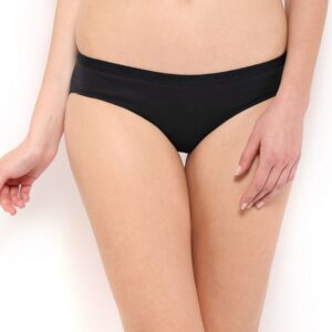 Amante Women Black Bikini Briefs PCLR02