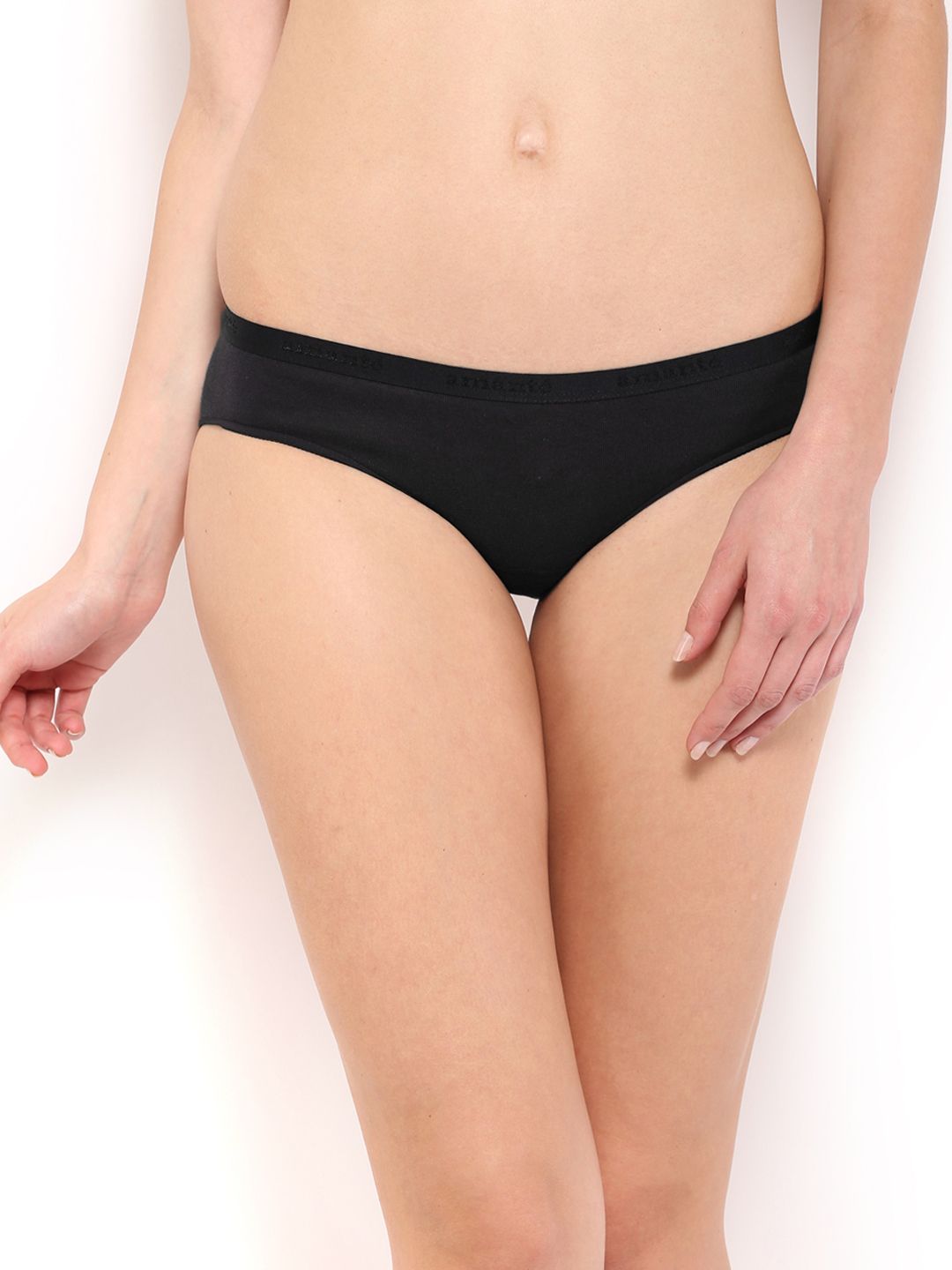 Amante Women Black Bikini Briefs PCLR02
