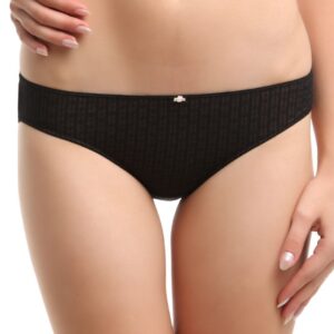 Amante Women Black & Brown Net Bikini Briefs PGSS01