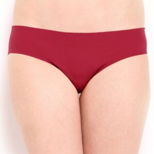 Amante Women Maroon Seamless Briefs PCSN11