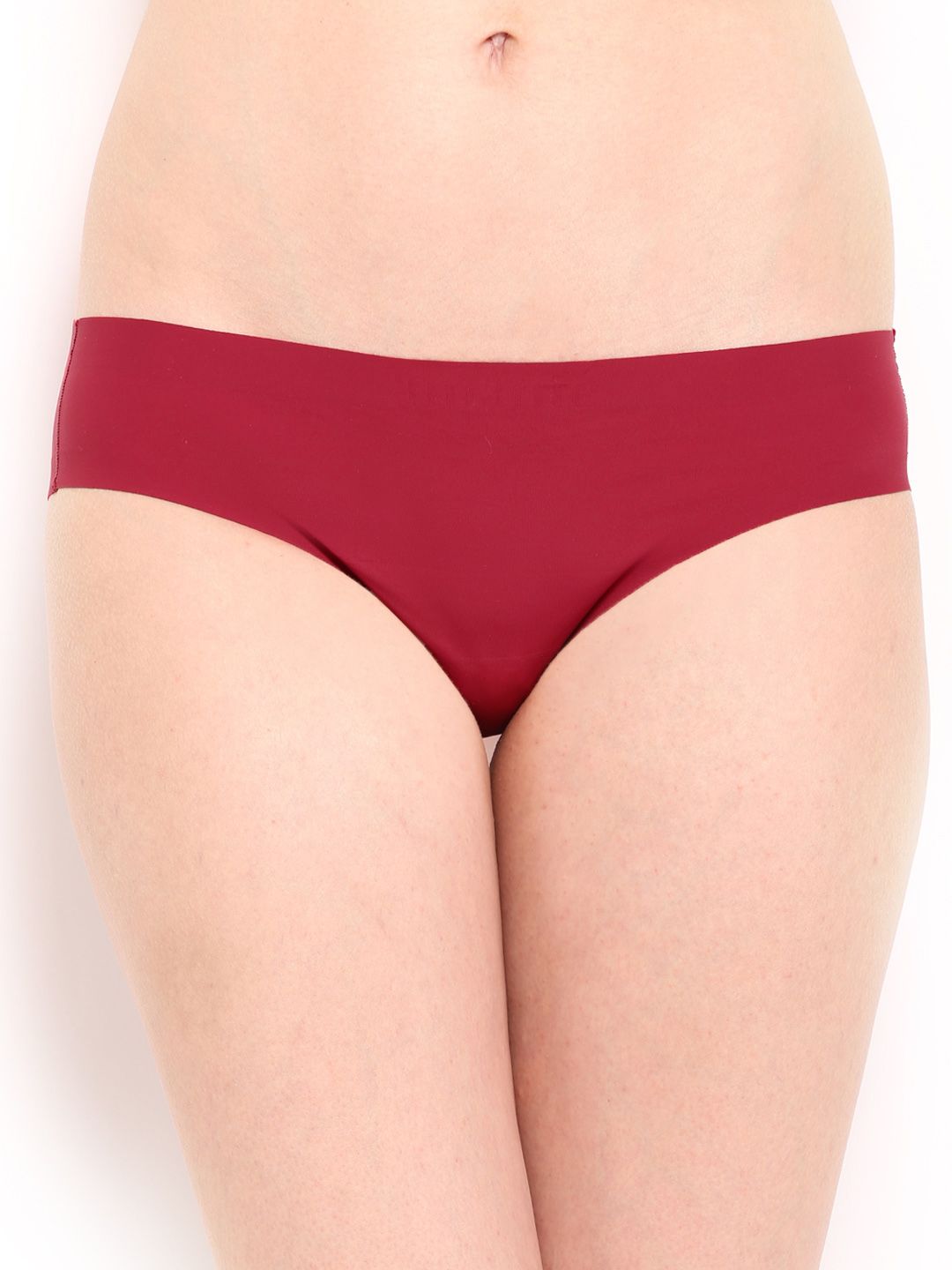 Amante Women Maroon Seamless Briefs PCSN11