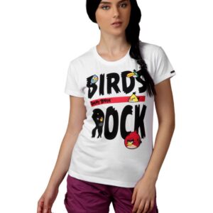 Angry Birds Women White T-shirt