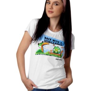Angry Birds Women White T-shirt