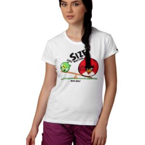 Angry Birds Women White T-shirt