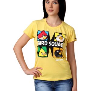 Angry Birds Women Yellow T-shirt