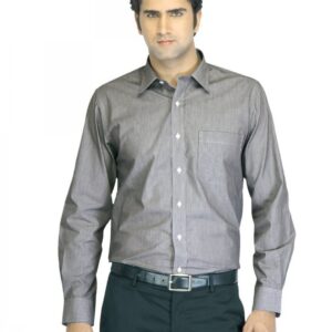 Arrow Men Black Striped Shirt