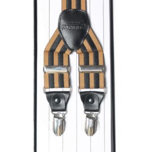 Arrow Men Black/Beige Suspenders
