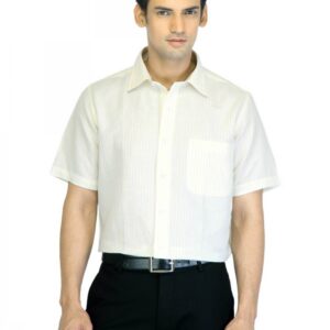 Arrow Men Yellow Striped Shirt
