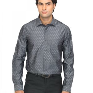 Arrow New York Men Grey Slim Fit Shirt