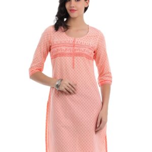 Aurelia Women Peach Kurta