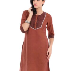 Aurelia Women Rust Kurta