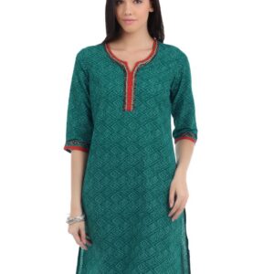Aurelia Women Teal Kurta