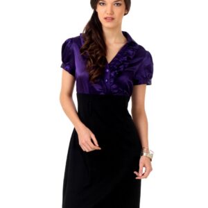 Avirate Black & Purple Dress