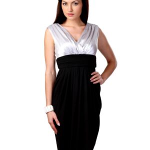 Avirate Black & Silvery Grey Dress