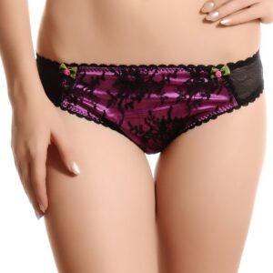 Avirate Purple & Black Brief