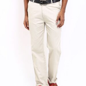 Basics Men Beige New Improved Fit Trousers