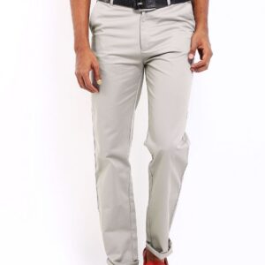Basics Men Grey New Improved Fit Trousers
