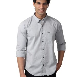 Basics Men Grey Shirt