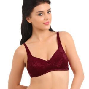 Biara Women Maroon Bra
