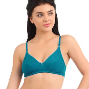 Biara Women Turquoise Blue Bra
