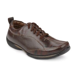 Buckaroo Men Dark Brown Cargo Leather Casual Shoes