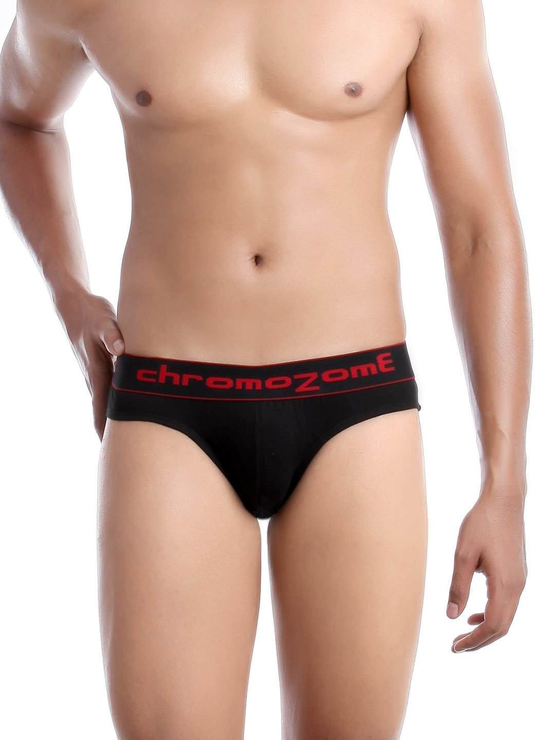 Chromozome Men Black Briefs