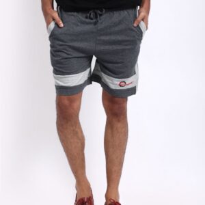 Chromozome Men Grey Melange Soccer Shorts S-5066