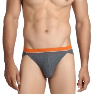 Chromozome Men Charcoal Melange Briefs