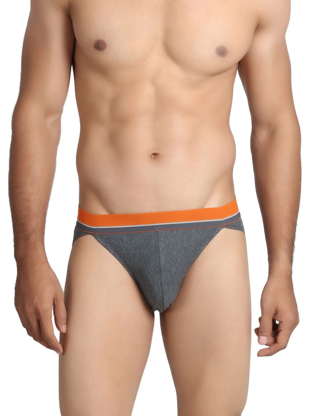 Chromozome Men Charcoal Melange Briefs