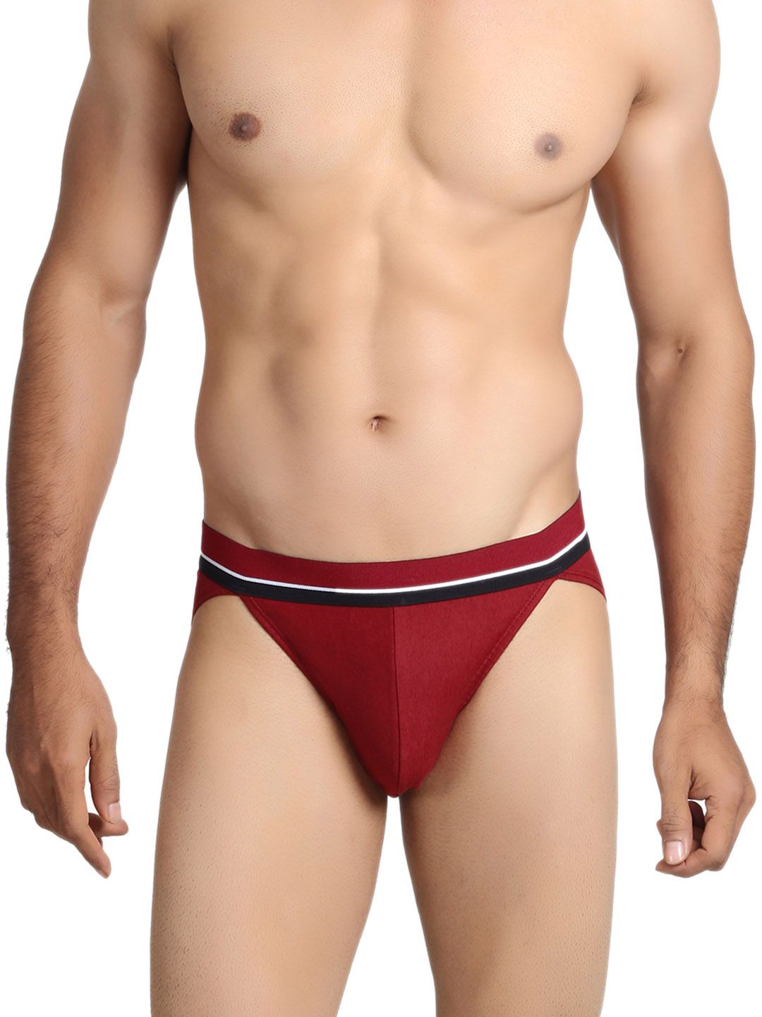 Chromozome Men Dark Red Briefs