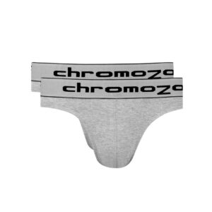 Chromozome Men Pack of 2 Grey Briefs