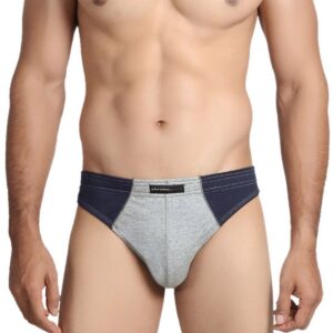 Chromozome Men Grey Melange Brief