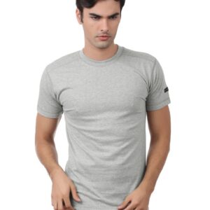 Chromozome Men Grey Melange Innerwear T-shirt