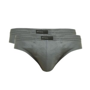Chromozome Men Grey Pack of 2 Briefs