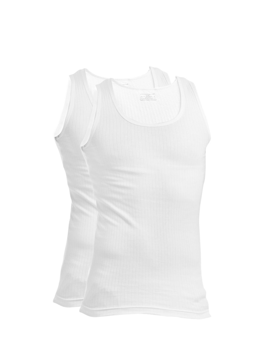 Chromozome Men White Pack of 2 Innervests
