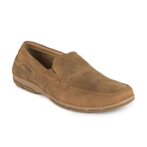 Clarks Men Brown Latch Port Suede Loafers