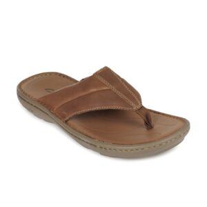 Clarks Men Brown Leather Sandals