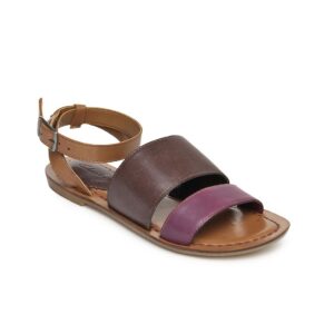 Clarks Women Purple & Brown Surf Legend Sandals