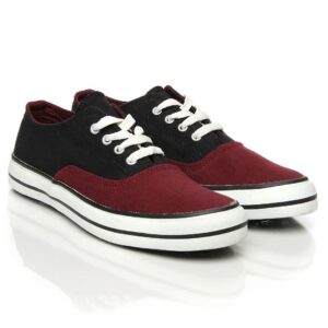 Converse Men Black & Maroon Oxford Casual Shoes