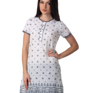 Diva Women White Printed Kurta