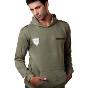 Do u speak green Men Olive Sweatshirt