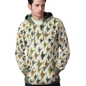 Do u speak green Men Printed Beige Sweatshirt