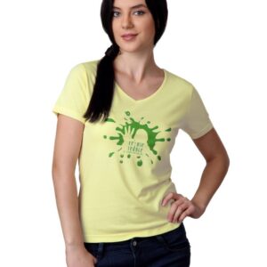 Do u speak green Women Yellow Top