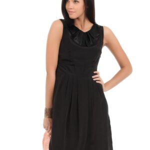 Elle Women Black A-Line Dress