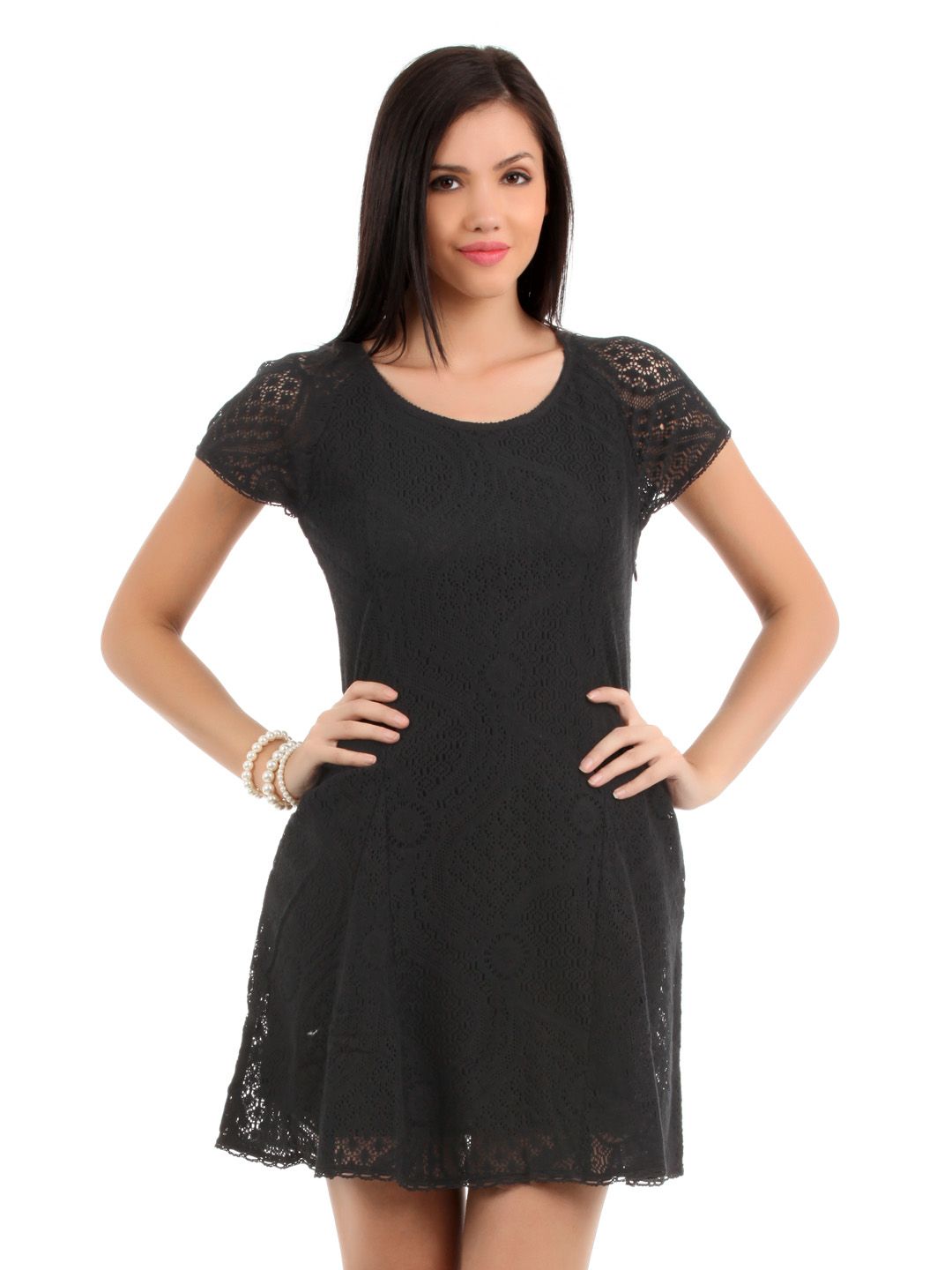 Elle Women Black Dress