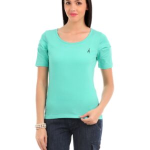 Elle Women Sea Green T-shirt