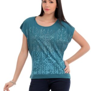 Elle Women Teal T-shirt