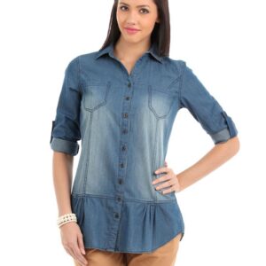 Elle Women Blue Tunic
