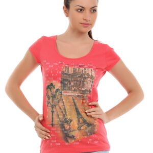 Elle Women Coral Essentials T-shirt